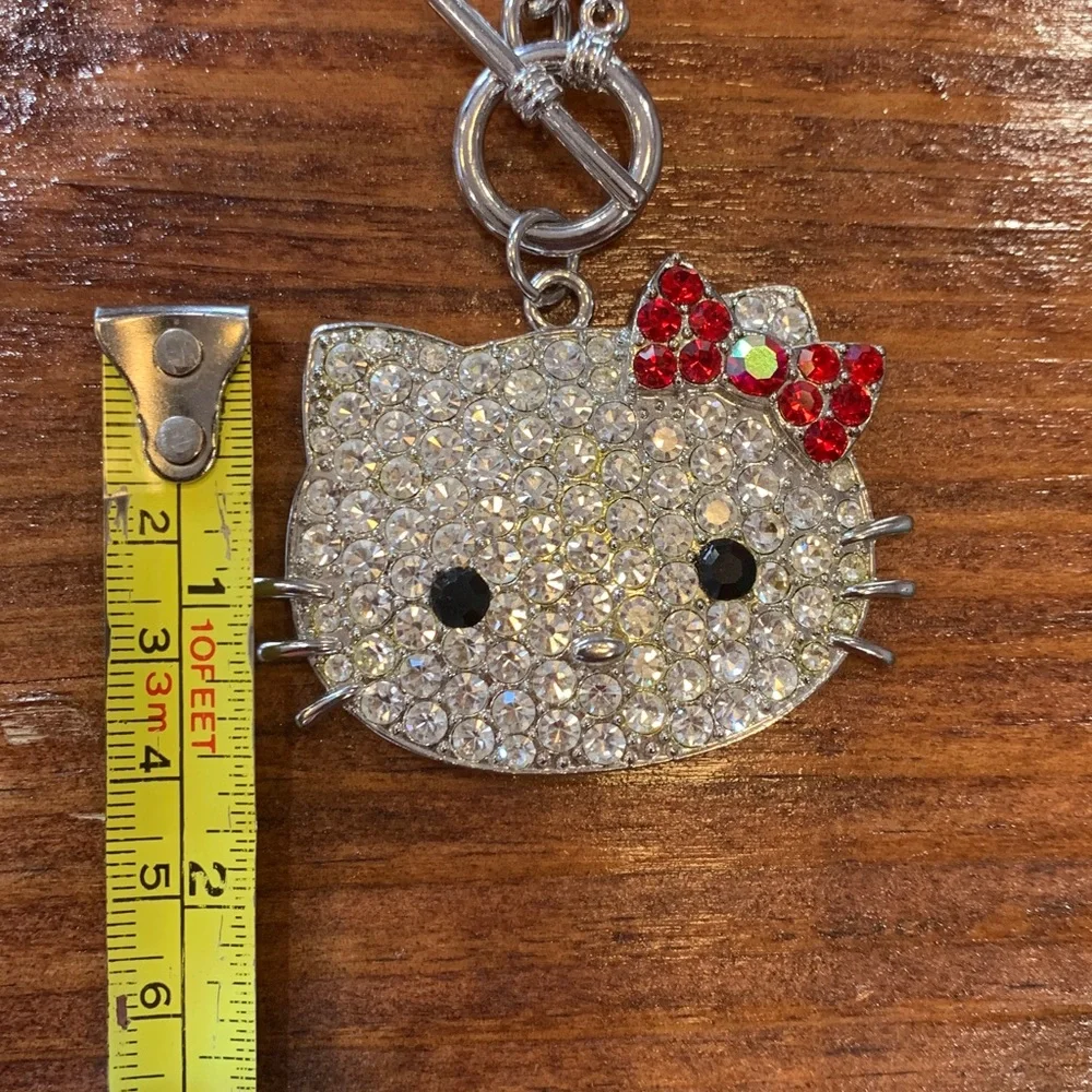Sanrio Hello Kitty Large Rhinestone Pendant Necklace - Picture 5 of 17